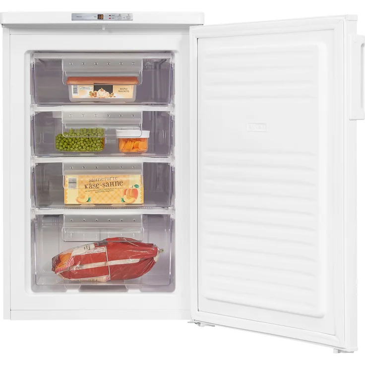 Exquisit GS80-HE-040E Gefrierschrank, freistehend, weiß, Schnellgefrieren, Breite 55 cm, Energieklasse E – Bild 14