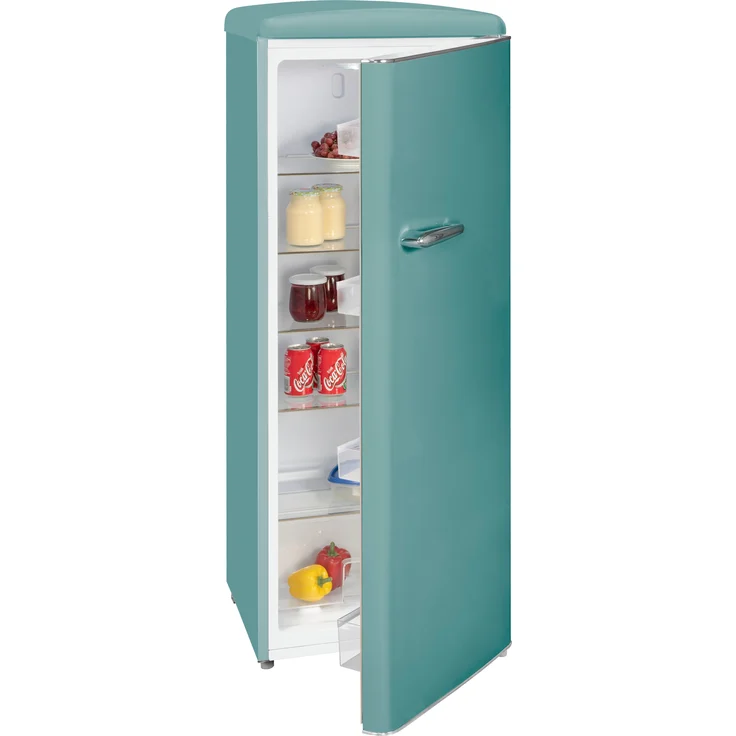 Exquisit RKS325-V-H-160F Kühlschrank, freistehend, taubenblau, Breite 54.5 cm, Energieklasse F – Bild 8