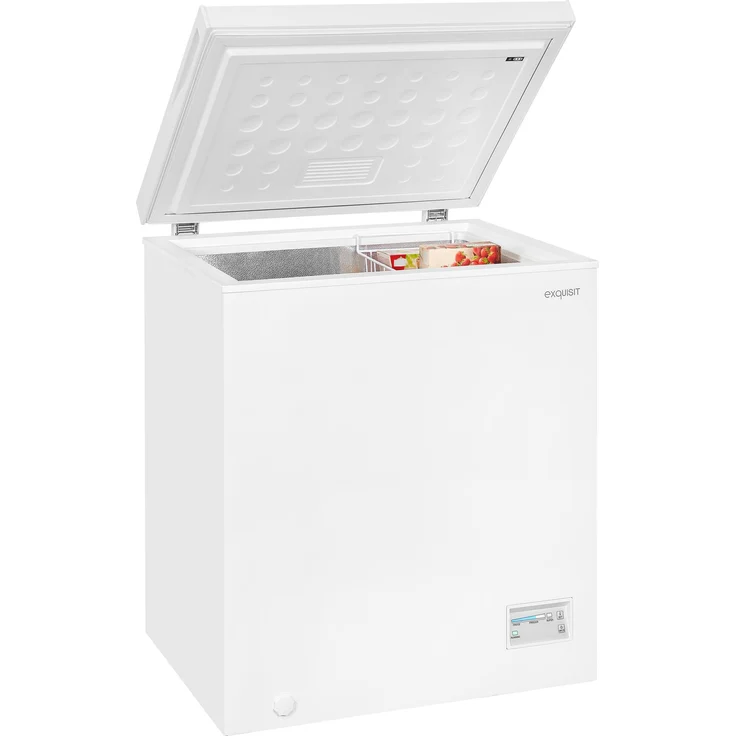 Exquisit GT150-E-040E Gefriertruhe, freistehend, weiß, Schnellgefrieren, Breite 70.5 cm, Energieklasse E – Bild 11