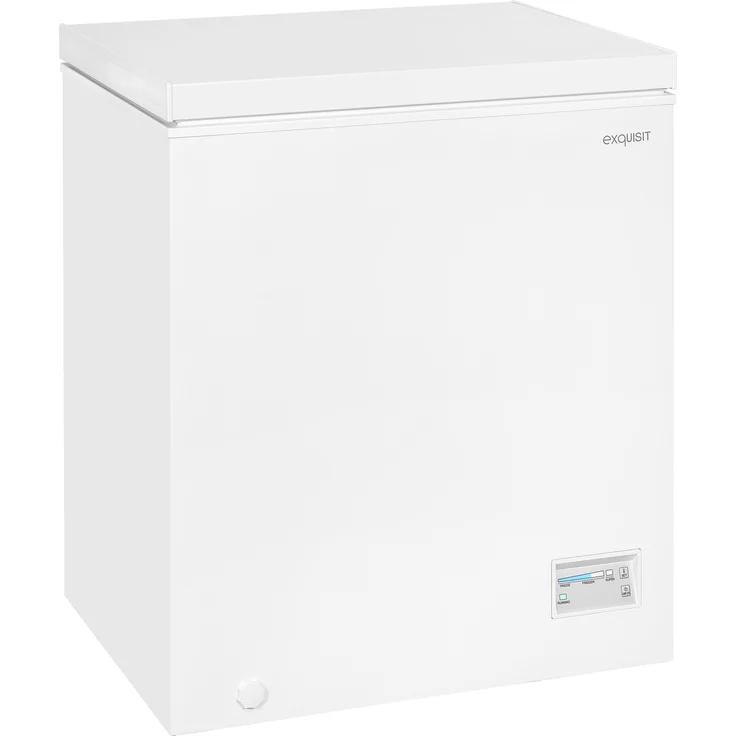 Exquisit GT150-E-040E Gefriertruhe, freistehend, weiß, Schnellgefrieren, Breite 70.5 cm, Energieklasse E – Bild 2