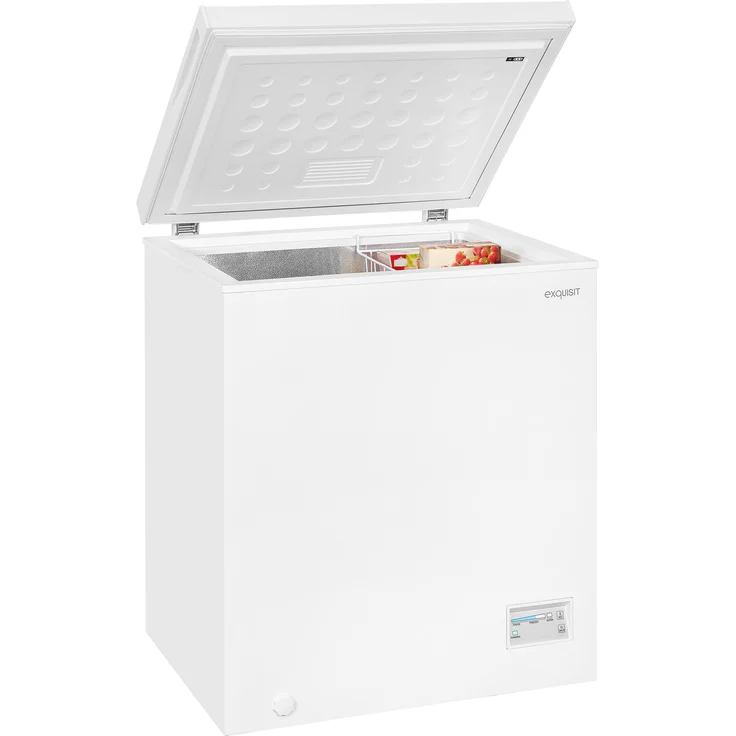 Exquisit GT150-E-040E Gefriertruhe, freistehend, weiß, Schnellgefrieren, Breite 70.5 cm, Energieklasse E – Bild 6
