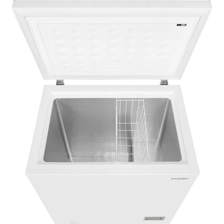 Exquisit GT150-E-040E Gefriertruhe, freistehend, weiß, Schnellgefrieren, Breite 70.5 cm, Energieklasse E – Bild 9