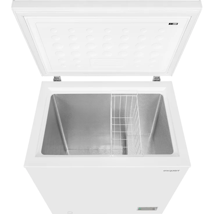 Exquisit GT150-E-040E Gefriertruhe, freistehend, weiß, Schnellgefrieren, Breite 70.5 cm, Energieklasse E – Bild 4