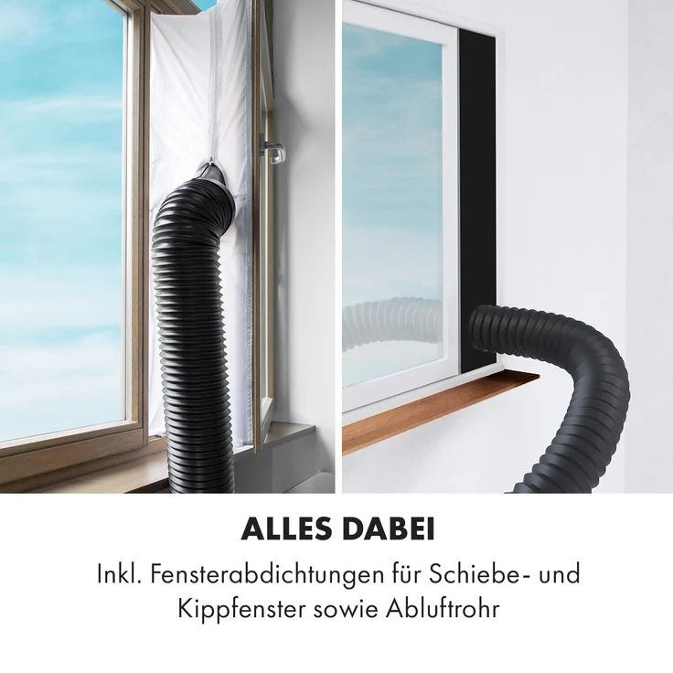 Klarstein Pure Blizzard Smart 9k mobile Klimaanlage 9000 BTU-2,6 kW Fernbedienung, schwarz, 10035808 – Bild 8