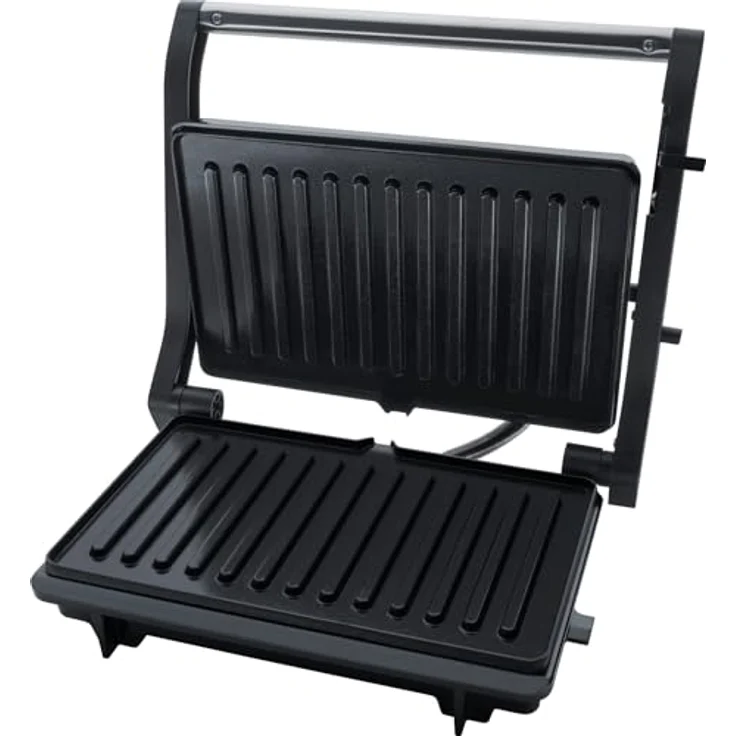 Steba FG 10 GRILLINO, Kontaktgrill mit 1000 W, klappbar, PFAS-freie keramikbeschichtete Grillplatten, schwarz – Bild 5