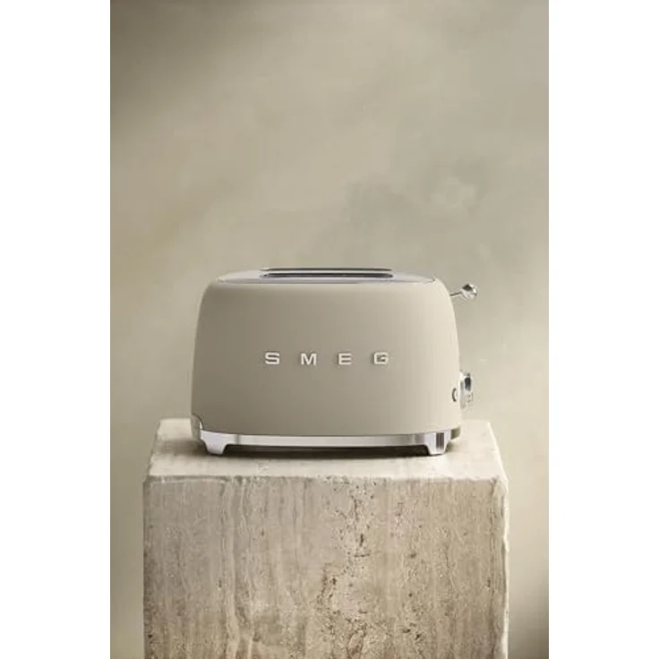 Smeg 2x2 TSF01MLMEU Toaster, 2 Schlitze, 6 Vergoldungsniveaus, Heizfunktion, Abtau- und Bagel-Funktion, 950W, Moonlight – Bild 2