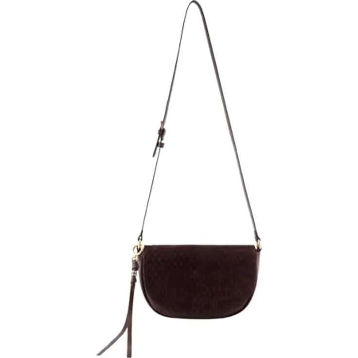 FredsBruder Weave Harmony Saddle Bag, Handtasche aus geflochtenem Leder, braun – Bild 1