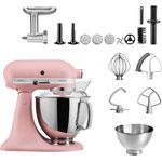 KitchenAid Artisan 5KSM175PSE Küchenmaschine Meatlover, 4,8 L, Ganzmetall-Fleischwolf, Premiummodell