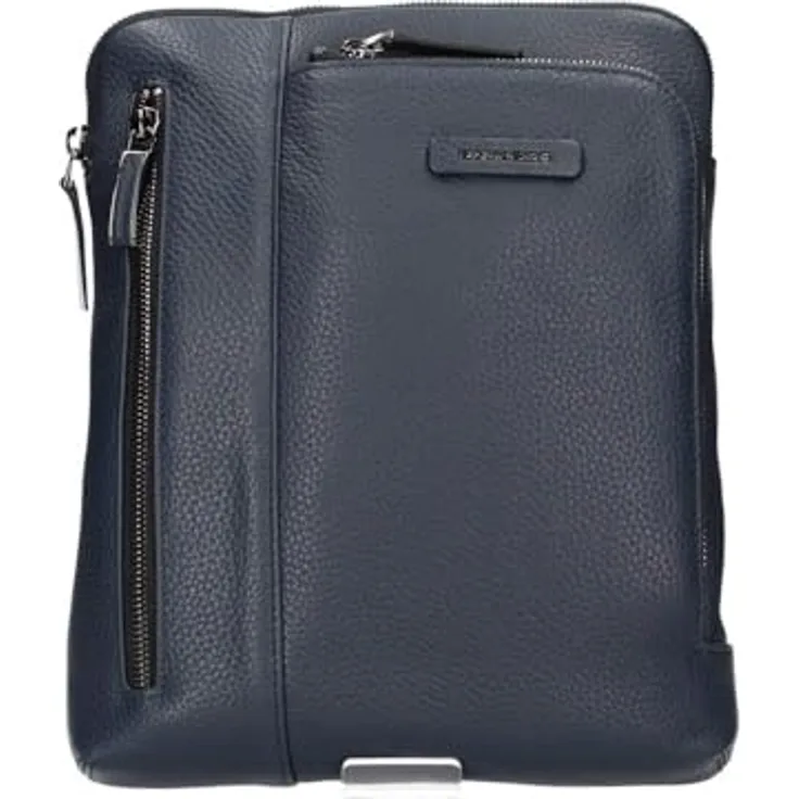 PIQUADRO Modus, große Ledertasche, für iPad für Herren, Blau, OneSize, aus vollnarbigem Kalbfleisch