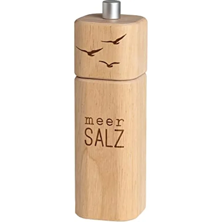 Räder Meer als Worte Salzmühle "meer Salz", Gewürzmühle im maritimen Stil