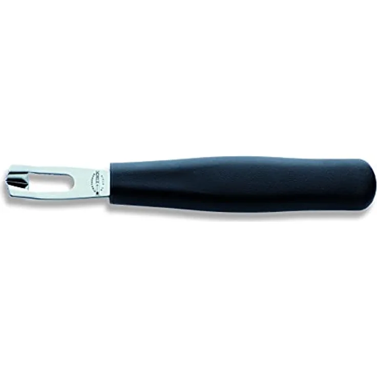 F. DICK Zitronenritzer 16 cm (Zitronenschaber mit feiner Schneide, zum Dekorieren von Obst/Früchte/Gemüse, Ziseliermesser) 82527002, Schwarz