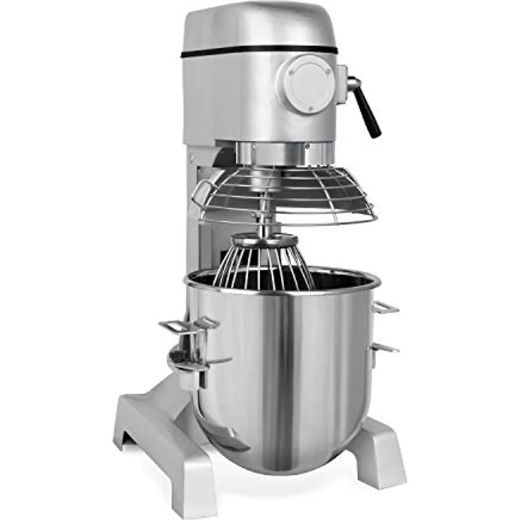 VERTES Teigknetmaschine 30L mit Planetenrührwerk, Edelstahl Rührschüssel, 1500 Watt, für Bäckerei und Gastronomie – Bild 6