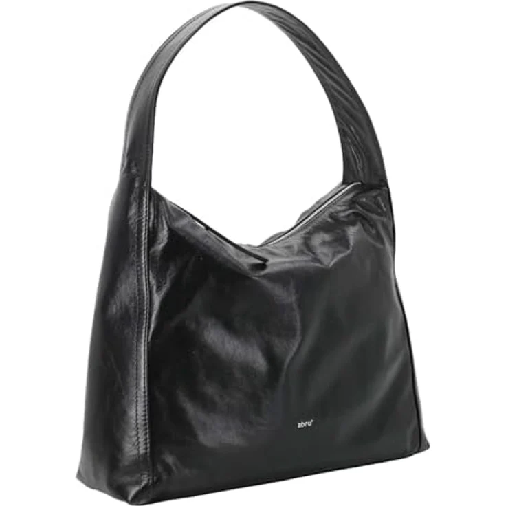 abro Amber Shopper Tasche, 100% Leder, 36.5 cm, schwarz – Bild 3