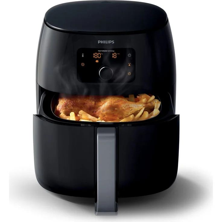 Philips HD9650-90 XXL Advance Premium Airfryer Heißluftfritteuse für 6 Personen, 7,3 Liter, schwarz – Bild 1