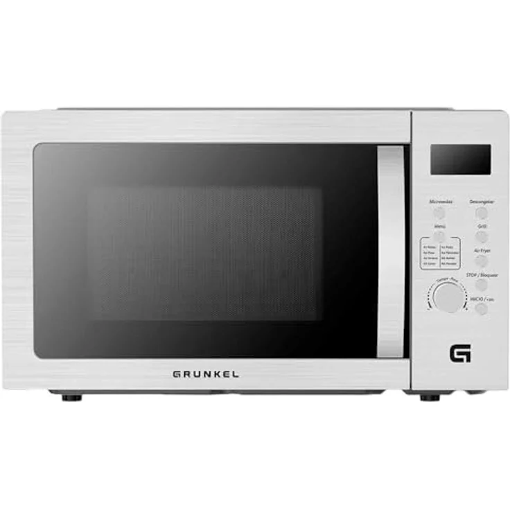 Grunkel MW-28AIRFRYER, Mikrowelle mit Grill und Heißluftfritteuse, 28L, 2200W Inox, 5 Leistungsstufen, 8 Programme – Bild 9