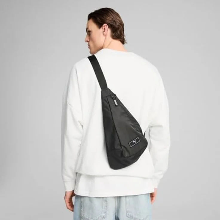 PUMA Umhängetasche PUMA Deck 4L, Schultertasche für Erwachsene mit gepolsterter Rückseite und verstellbarem Schulterriemen, Schwarz – Bild 4
