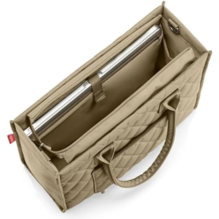 reisenthel Daily Shopper Tasche 42 cm mit Laptopfach, oliv, 100% Polyester, 42 x 17 x 35 cm – Bild 6