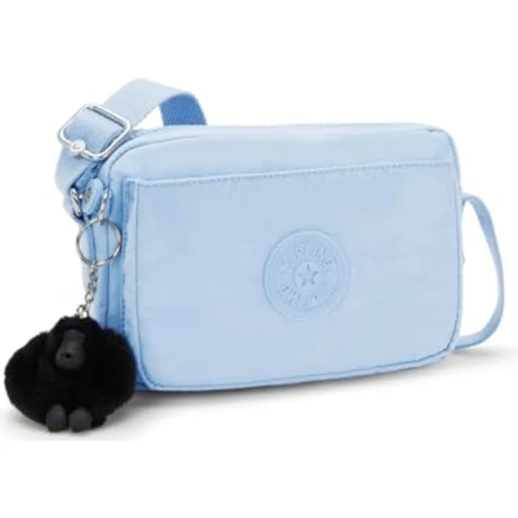 Kipling Abanu Umhängetasche 20 cm, robuste Polyamid-Tasche mit verstellbarem Riemen, Blau – Bild 4