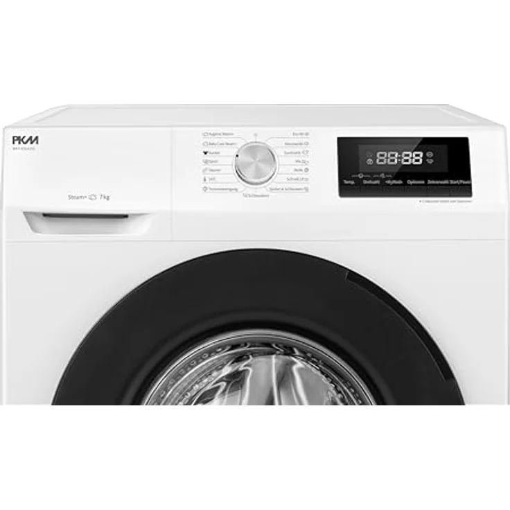 PKM WA7-ES1415E Waschmaschine, 7 kg, Energieeffizienzklasse A, Weiß, 15 Programme mit Dampffunktion – Bild 3