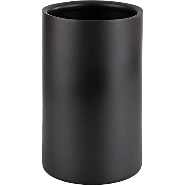 APS 36127 Doppelwandiger Flaschenkühler/Weinkühler für Flaschen mit max. Ø 10cm, schwarz/außen Ø 12 cm, H: 20 cm … – Bild 1
