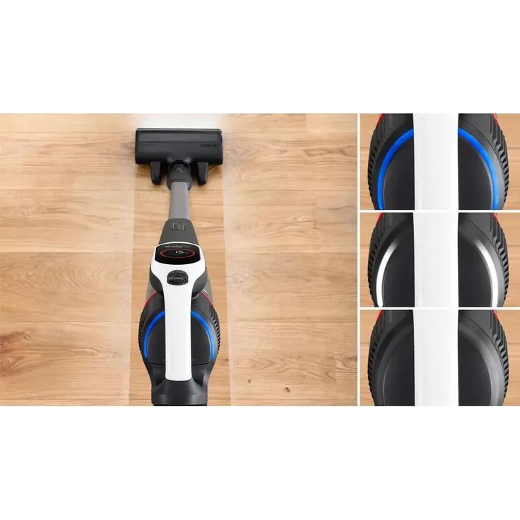 Bosch BBS931WBA, Elektrischer Besen, Beutellos, Schwarz, HEPA-Filter, MicroClean Technology, 3 Reinigungsmodi, TurboSpin Motor
