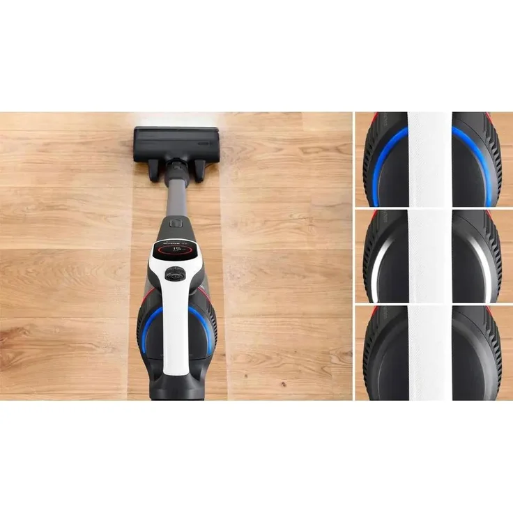 Bosch BBS931WBA, Elektrischer Besen, Beutellos, Schwarz, HEPA-Filter, MicroClean Technology, 3 Reinigungsmodi, TurboSpin Motor
