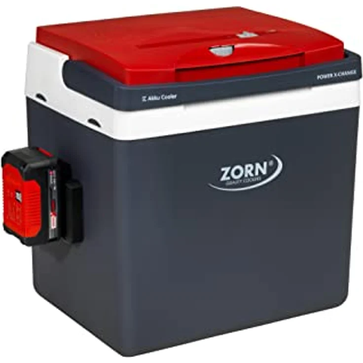 Zorn Cooler Z 26 LNE PX, Kühlbox & Heizbox mit 26 Litern Volumen, thermoelektrische Technologie, Weiss und Rot – Bild 3