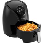 TurboTronic by Z-Line Heißluftfritteuse 3,5 Liter, 9 Programme, Fettfrei ohne Öl, 1200 W, Retro digital Airfryer AF9D, Blau