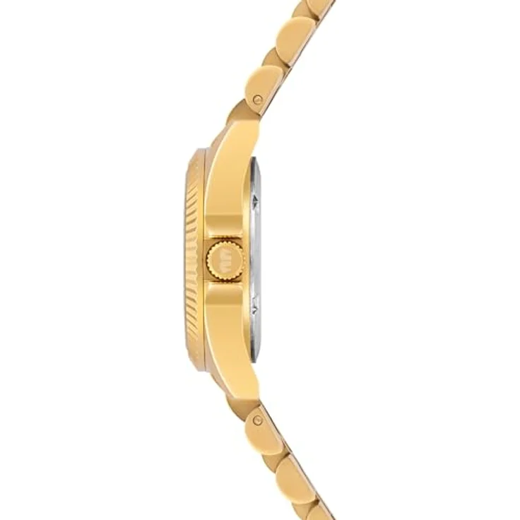 Rhodenwald & Söhne Damen Uhr 10010483, analog Quarzwerk mit IP-vergoldetem Edelstahl-Armband, schwarz, wasserdicht bis 5 ATM – Bild 4