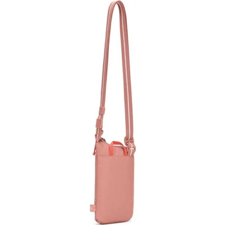 Pacsafe GO Anti-Theft Tech Mini Bag, Umhängetasche RFID, 12 cm, rosa, 100% Polyester – Bild 5