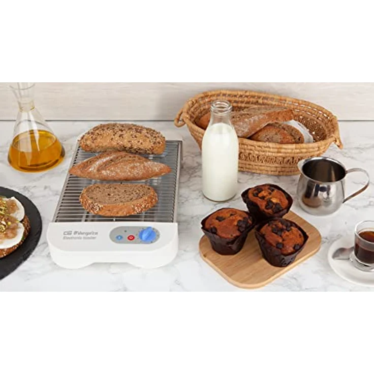 Orbegozo TO1010 Brötchentoaster, 600 W, für verschiedene Brot- und Brötchenarten sowie Gebäckteilchen, Krümelschublade – Bild 8