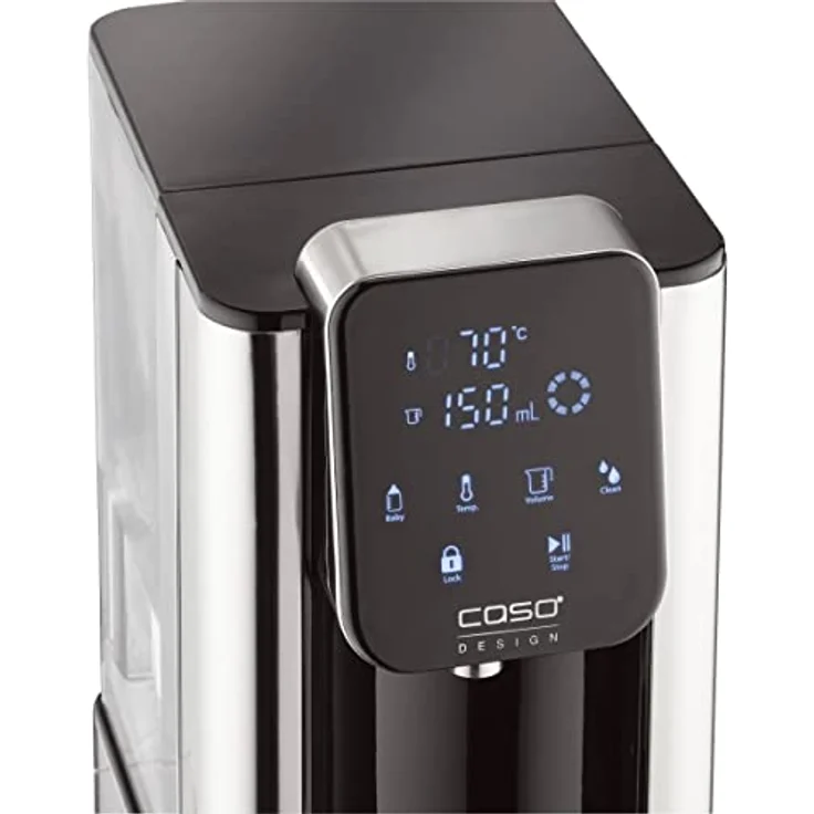 Caso HOT 7, Wasserkocher mit 2600 Watt Leistung, Schwarz-Silber, energieeffizient mit 8 Mengenabgaben – Bild 5