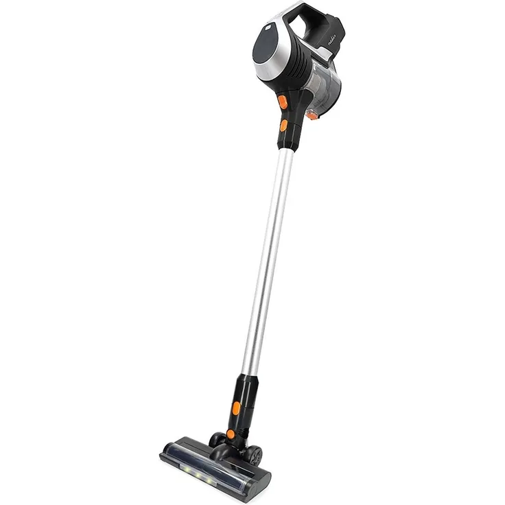 Nedis VCCS250GY Akku-Staubsauger mit 10000 Pa, LED-Bürste, 40 Min Laufzeit, HEPA-Filter für gründliche Reinigung