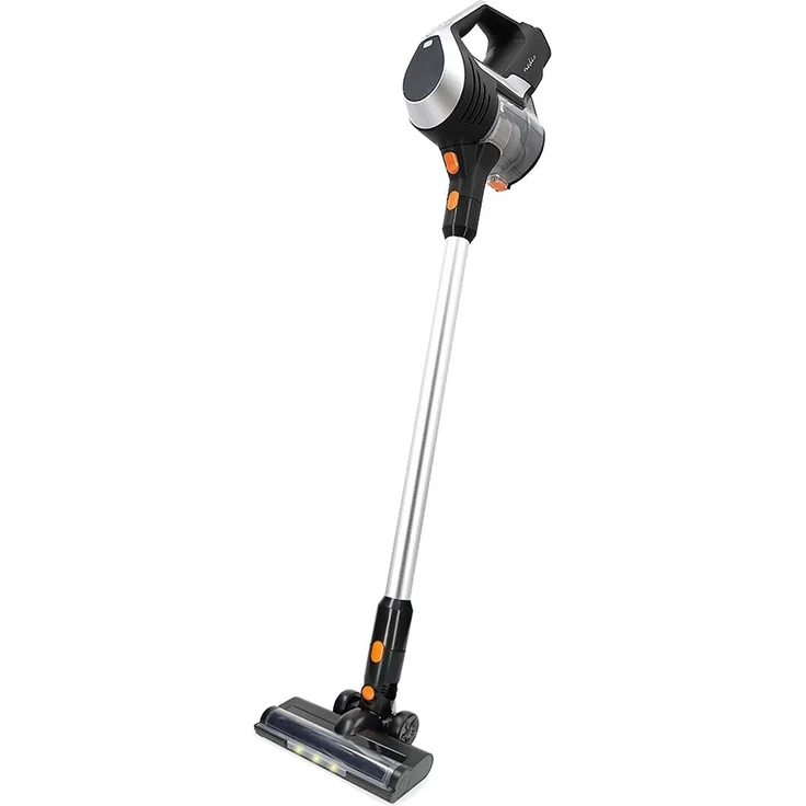 Nedis VCCS250GY Akku-Staubsauger mit 10000 Pa, LED-Bürste, 40 Min Laufzeit, HEPA-Filter für gründliche Reinigung