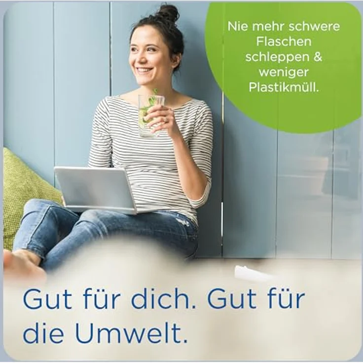 BRITA sodaONE Wassersprudler, inkl. CO2-Zylinder, 1 PET-Flasche, schwarz – Bild 6