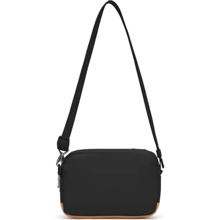 Pacsafe Umhängetasche Crossbody Bag Jet Black, Diebstahlschutz, RFID Blocker-Schutz – Bild 3