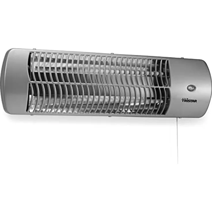 Tristar Quartzheizstrahler (mit 2 Heizstufen, für den Wickeltisch, Garten oder Terasse, 600-1200 Watt, neigbar, An-/Ausschalter, IP24 geschützt, wandmontage)