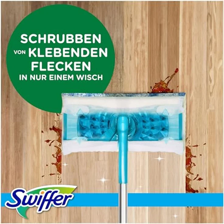 Swiffer Citrus Fresh Nass-Set (1 Bodenwischer + 6 Bodenfeuchttücher) - Effektive Reinigung gegen trockene Flecken – Bild 5