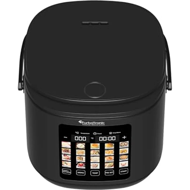 TurboTronic by Z-Line TT-DMC23 Multikocher, 860 W, 20in1, 5 l Kapazität, kratzfeste Keramikbeschichtung, Touch-LED-Display – Bild 7