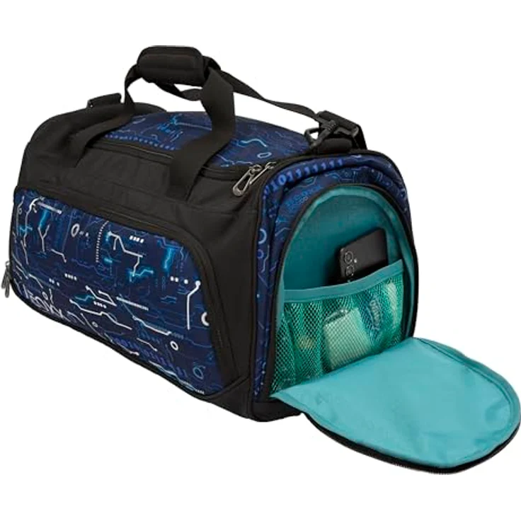 neoxx Sporttasche Move, Next Level, 25L, aus recyceltem Material mit Schuhfach, schwarz – Bild 3