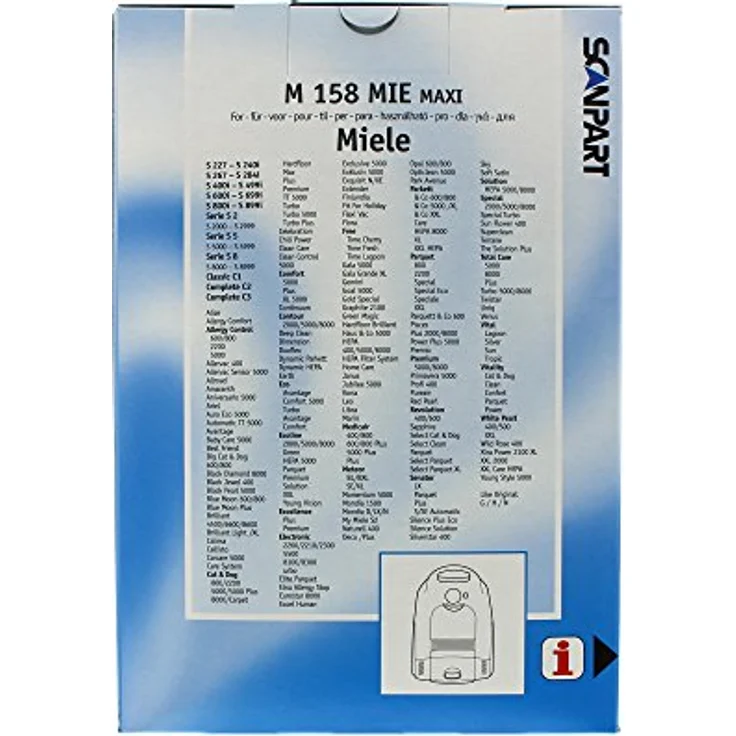 ScanPart Maxipack, kompatibel mit Miele Typ G/N 2687426158, Microfleece-Staubsaugerbeutel mit hoher Filtration und langer Nutzungsdauer – Bild 2