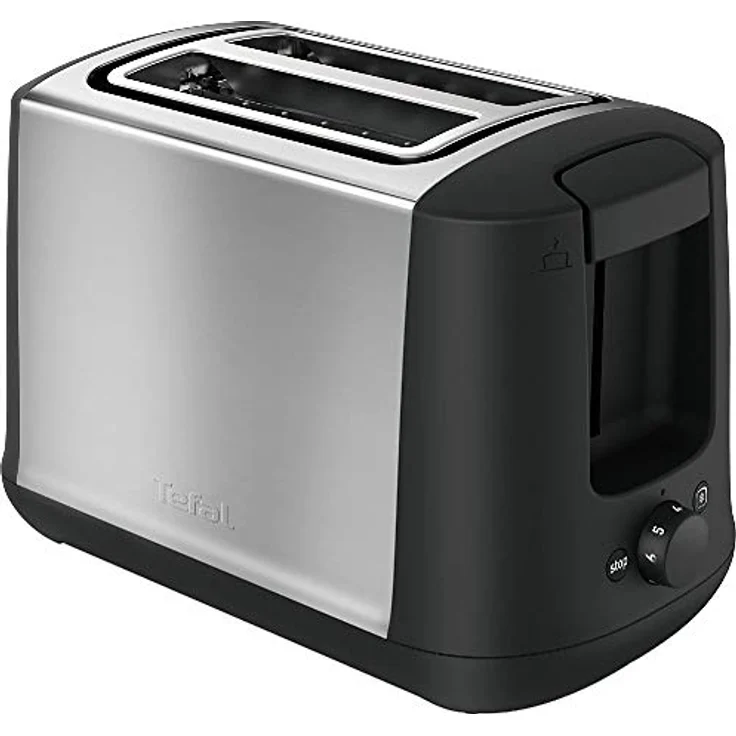 Tefal TT340830 2Scheibe - E 850 W Schwarz, Edelstahl Toaster – Bild 2