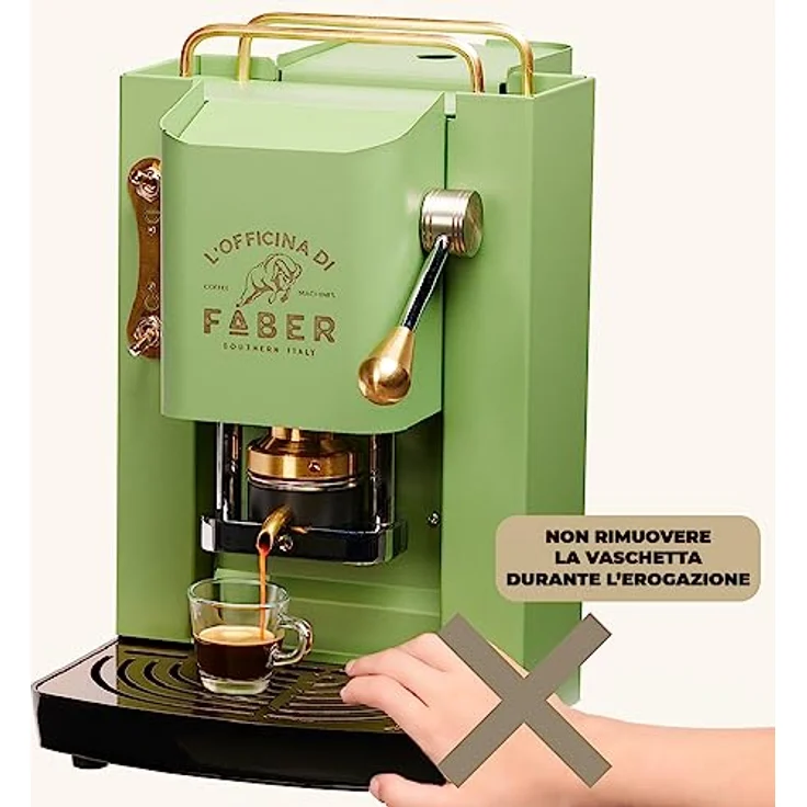 Faber Coffee Machines Pro Deluxe Espressomaschine ESE 44 mm, einfache Reinigung, Tassenwärmer, schnelles Aufheizen, Metallgehäuse – Bild 8