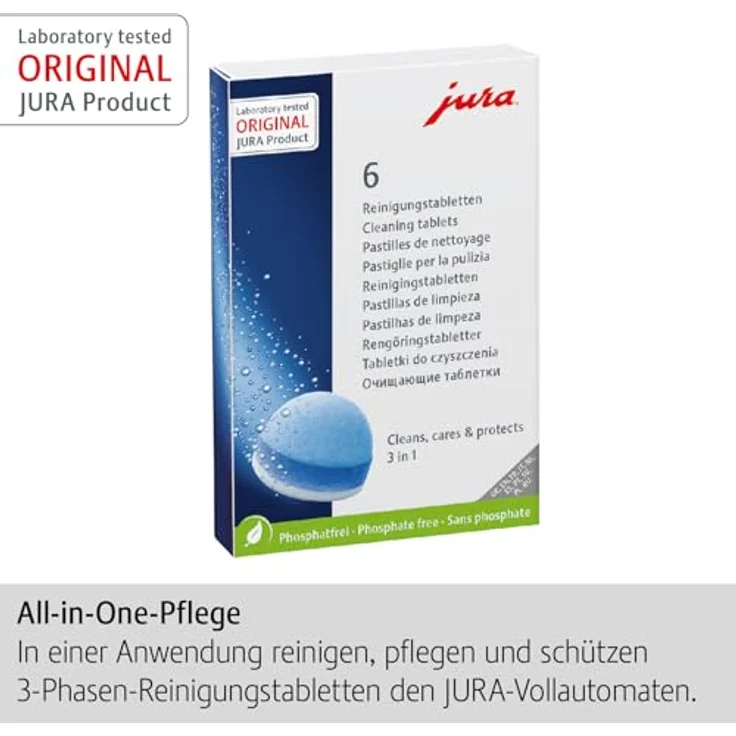 JURA Reinigungstabletten 3 Phasen (6 Stück) – Bild 2