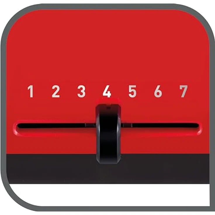 TEFAL TT1A2510 Toaster | Doppelschlitz | mit 7 Bräunungsstufen | inkl. Brötchenaufsatz | Krümelschublade | 800W | Hebefunktion | Funktionstaste für Stopp -Taste, Auftauen und Erwärmen | rot – Bild 4