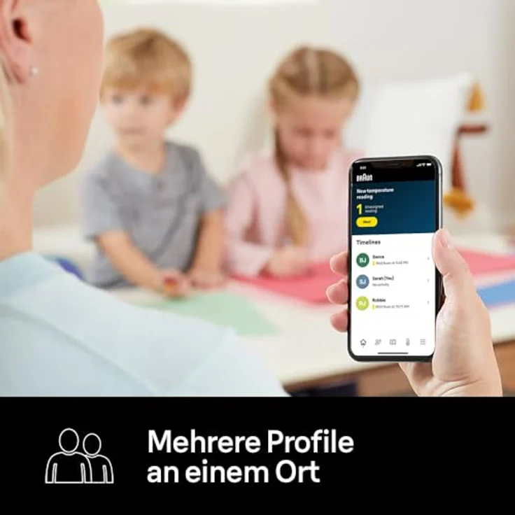 Braun ThermoScan 7+ connect Ohrthermometer, Bluetooth-kompatibel mit Age Precision® Technologie, inkl. 21 Hygiene Caps – Bild 5