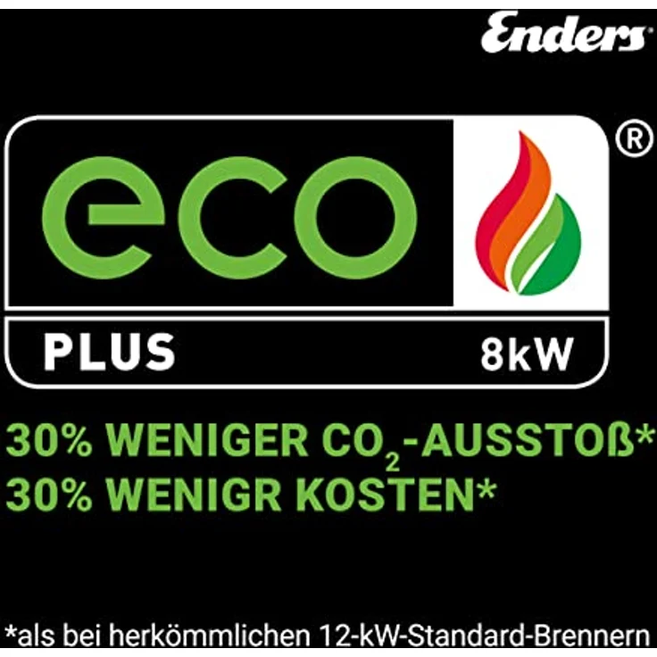 Enders® Terrassenheizer Gas Elegance, Gas-Heizstrahler 9376, Heizpilz mit stufenloser Regulierung, Eco Plus Brenner, Transporträder, Umkippsicherung – Bild 4