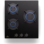 Klarstein Gaskocher 3 Flammig, Einbau-Gaskocher für Innenbereich & Wohnmobil, 5200W Edelstahl-Gaskocher, LPG Gas Herd mit Snapjet-Zündung