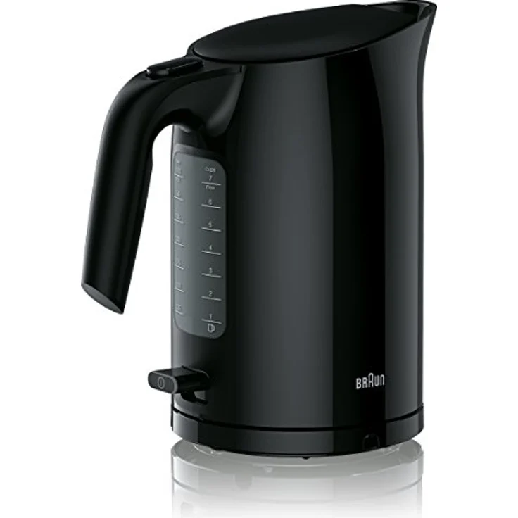 Braun WK 3110 BK Wasserkocher | Füllmenge 1,7 l | 3.000 Watt | Schnellkochsystem | Herausnehmbarer Anti-Kalk-Filter | Große Wasserstandsanzeige | BPA Frei | Schwarz – Bild 2
