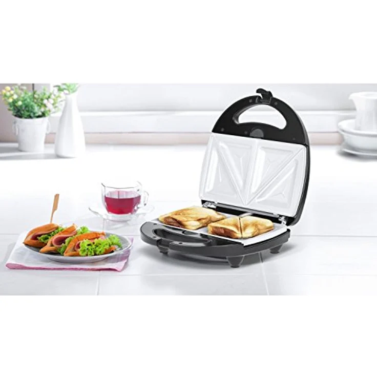 Teesa TSA3221 Sandwichmaker 3 in 1, silber-schwarz – Bild 4